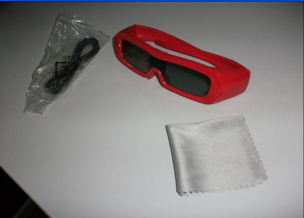 Cheap PC Plastic Frame Universal Active Shutter 3D Glasses , IR Glasses Wear for sale