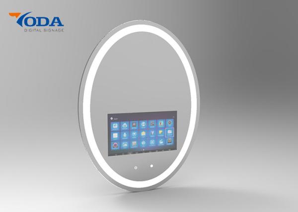 Cheap Oval Multi Function Touch Screen Smart Mirror 178 / 178 Viewing Angle for sale