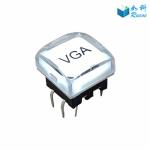 Illuminated LED Push Button Switch For Console