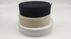 Best Custom width herringbone pattern thin cotton binding tape waistband elastic woven webbing trim wholesale