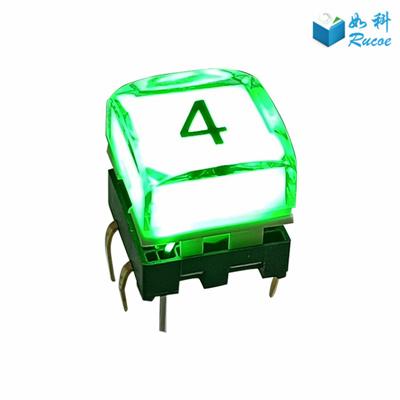 Cheap Crystal Illuminated Broadcast Style Buttons for sale