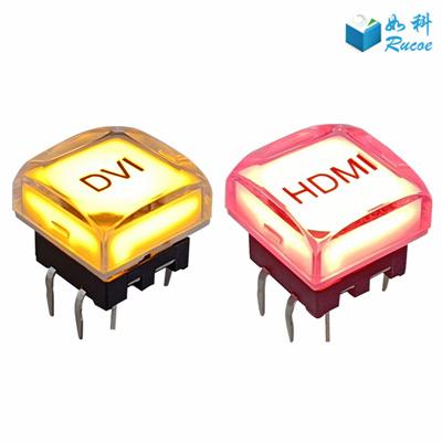 Cheap Control Panel illuminated 15mm Transparent Button Switch for sale