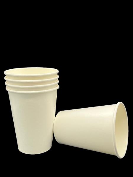 Cheap 4oz 8oz 12oz Single Wall Paper Cup Custom Logo Disposable Hot Beverage Cups for sale
