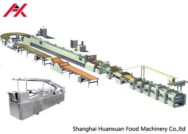 Cheap Fully Automatic Cookie Machine , Bakery Biscuit Making Machine Compact Structure for sale
