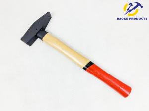 Best DIN Standard Forged carbon steel German Type Safety Machinist hammer with double color wooden handle wholesale