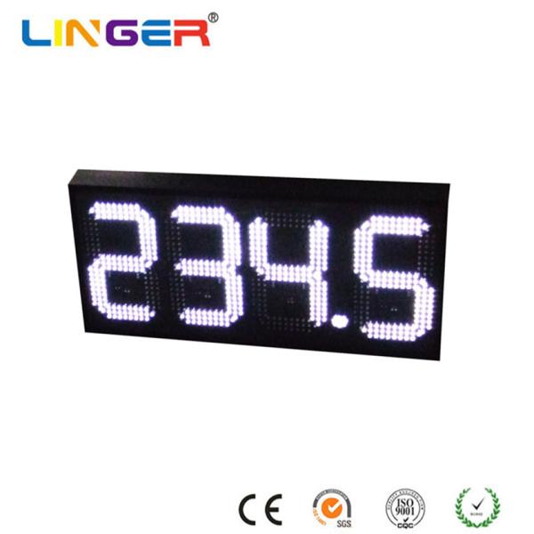 Cheap 888.8 Led Gas Price Sign , White Color Digital Gas Station Price Signs For Single Side for sale