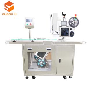 China Wood Packaging Material Square Bottle Label Applicator for Flat Surfaces and Printer on sale