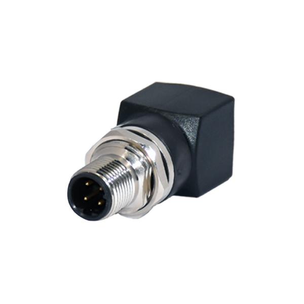 Cheap M12 A Coded Male Waterproof Connector 4pins To RJ45 Jacket Adapter Sensor for sale