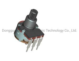 RV16801NS Rotary Potentiometer Round Shape Vertical Mounting With Rotary Switch