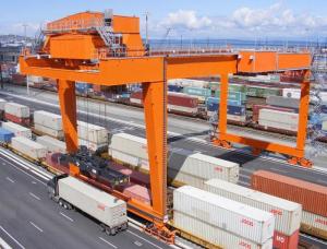 China U Type Rail Gantry Double Girder Goliath Crane For Lifting Container on sale