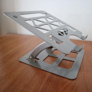 Cheap Silicone pad Height Adjustable Laptop Stand , 2-14.5cm computer desktop stands for sale