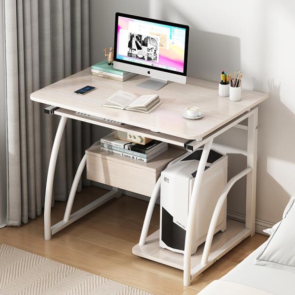 Cheap 3D WOOD Modern Simple Computer Desk Desktop Desk Bookshelf Integrated Study Table for sale