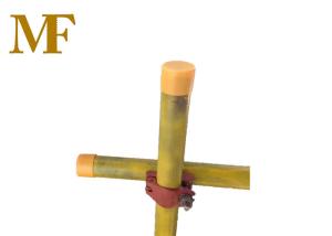 China Yellow Plastic Scaffold Tube End Caps PP 48.3mm on sale