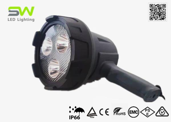 Cheap 1500 Lumens IP66 Rechargeable 600M Long Range Led Torch Light With Stand for sale
