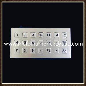 China IP65 ATM Vandal Proof Matrix 3x7 Metal Numeric Keypad on sale