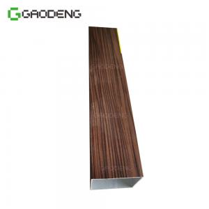 Best Wood Grain Industrial Aluminum Profile , T3-T8 Rectangular Aluminum Extrusion Profiles wholesale