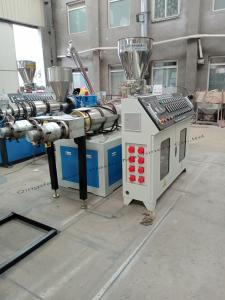 50-200mm Pvc Pipe Extrusion Line Customizable Total Power Two Screw Number
