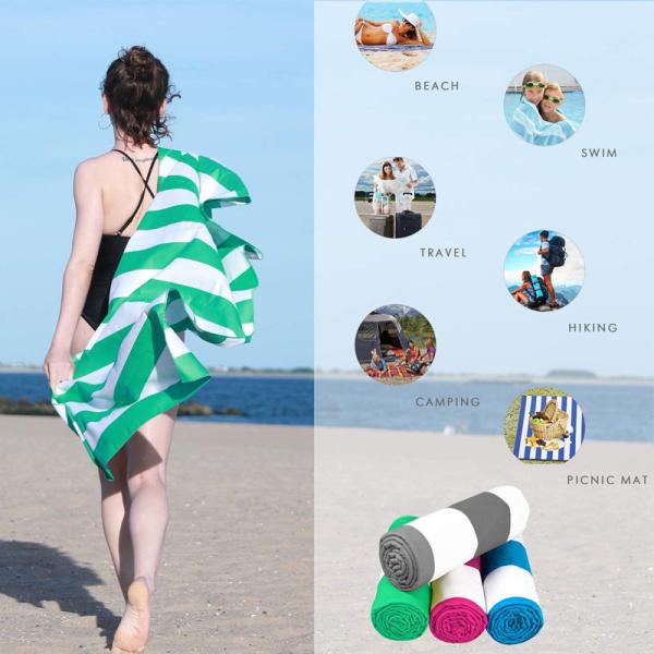 Cheap Custom Printed Large Over Sized Jacquard Logo Quick-dry Soft Lightweight Sand Free Beach Towel Microfiber for sale