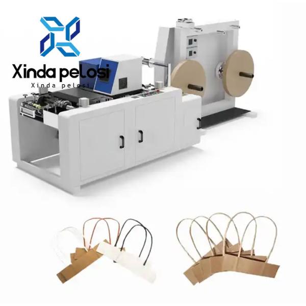 Cheap Fast Speed 7.8KW Rope Paper Bag Handle Making Machine 380Volt for sale