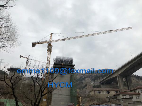 Cheap QTZ80 Facet Tower Crane Model TC5612 Build Tower Kren 6tons Lifting Load 56m Jib for sale