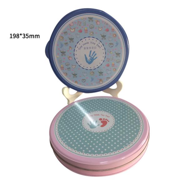 Cheap Eco Friendly Round Small Tin Containers With Lids ODM for sale