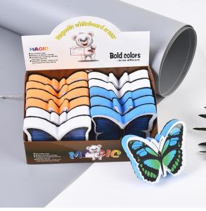 China EVA Magnetic Whiteboard Dry Eraser Felt Chalk Eraser Butterfly on sale