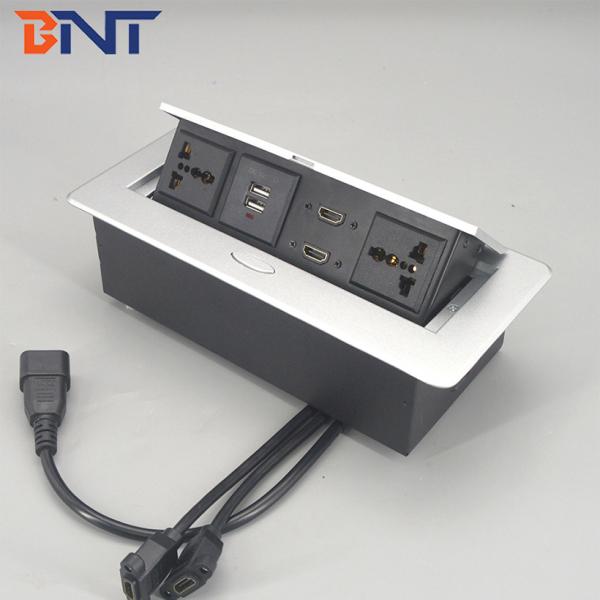 Cheap Office multi plug hidden table top socket with usb charger for sale