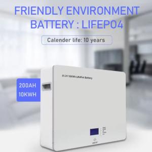 China 6000 Cycles LifePo4 Batterie 48v Lithium Solar Battery 200ah 10kwh 48v Wall Mount Lithium Batteries For Solar System on sale