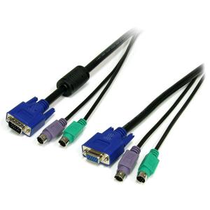 China 6 ft 3 in 1 PS/2 KVM Cable with high quality on sale