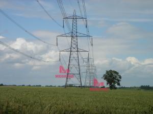 Greenfield tower for overhead transmission line project