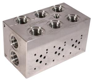 G3 / 8 OEM Hydraulic Manifold Valve Blocks Flow Control