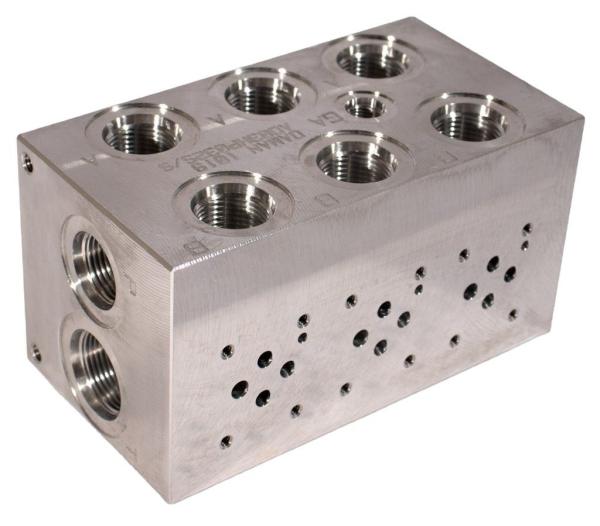 Cheap G3 / 8" OEM Hydraulic Manifold Valve Blocks Flow Control for sale