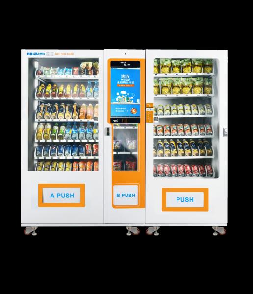Cheap Combo Smart Vending Machine , Customized Master Slave Cashless Vending Machine for sale