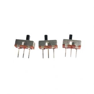 Best SS12D00G3 SS12D00G4 SS12D00G5 SPDT 1P2T 2 Position 3 Pin PCB Panel Vertical Slide Switch wholesale