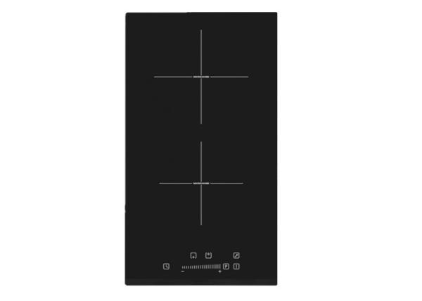 Cheap 3.4KW Beveled 29cm Modular Double Burner Induction Cooktop Hob for sale