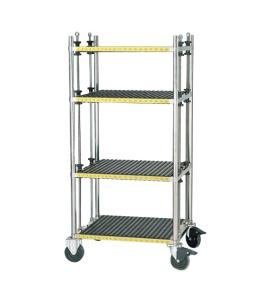 Vertical Hold Panel Rack ESD PCB Cart PPE Conductive Plastic Size 670mm Pitch 30mm