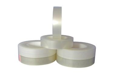 Cheap Non-toxic Supper Clear BOPP Stationery Tape , Sealing Adhesive Tape for sale