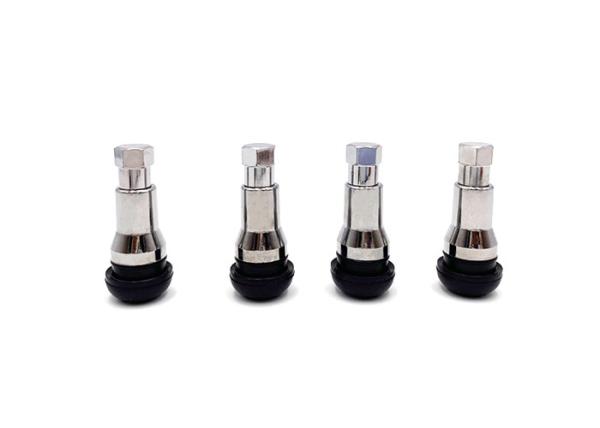Cheap TR413C TR413AC  Snap In Tire Valve Stem With Chrome Sleeve EPDM And Aluminum for sale