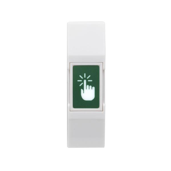 Cheap Mini Surface Mount Green Exit Push Button With Pattern for sale