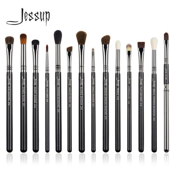 Cheap Handmade 14pcs Jessup Professional Makeup Brushes Set for sale