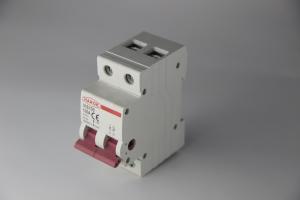 China VIS100 DC Miniature Circuit Breaker 2 Pole 63 Amp Isolator For Solar PV System Thermal Magnetic Trip, DIN Rail Mount on sale