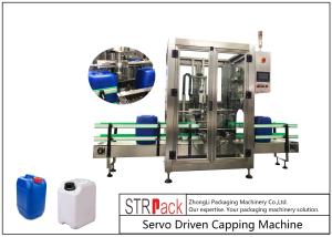 Best 5L - 25L Plastic Drum Bottle Capping Machine With Full Automatic Single Head 750pcs / Hour wholesale