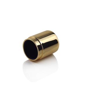 China Luxury Private Label Custom Mold Design Your Own Perfume Gold Chrome Electroplated Zinc Alloy Cap For Perfume Packaging on sale