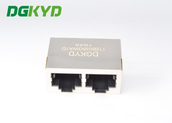 Cheap 1x2 8P8C Net Socket 10M RJ45 Network Connector for sale