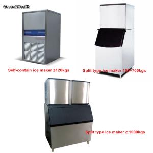 China Automatic Ice Making Machine Commercial Fan Cooling One Year Warranty on sale