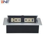 penumatic desktop pop up box hidden table socket tabletop power socket
