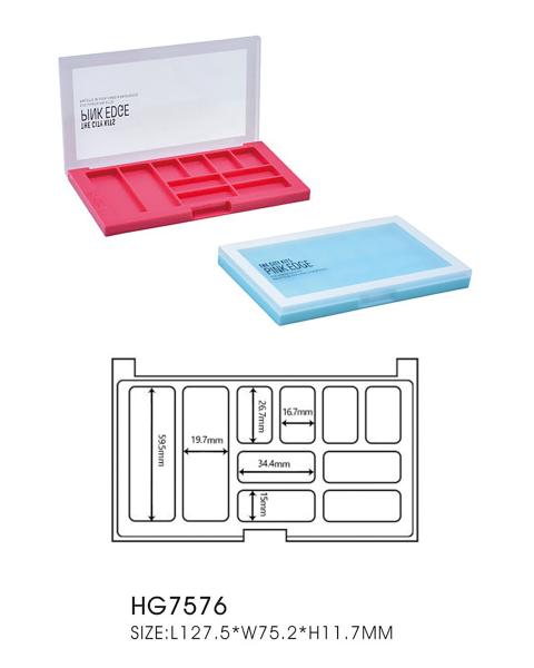 Cheap 10 Colors Eyeshadow Makeup Case Rectangle Highlighting Face Contour Eyeshadow Palette Empty Case for sale