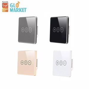 China Smart Home Dimmer Light Tuya Wifi Smart Switch Wireless Glass Crystal Panel Touch Wall on sale
