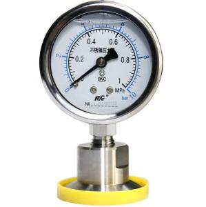 China Mc YNTP-60BF Diaphragm-seal Pressure Gauge Pressure Gauge 40mm on sale