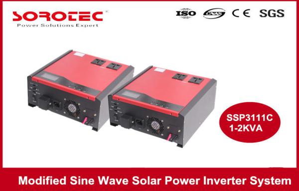 Cheap 2KVA Solar Power Inverters Sine Wave with LCD / LED Display , High Frequency for sale